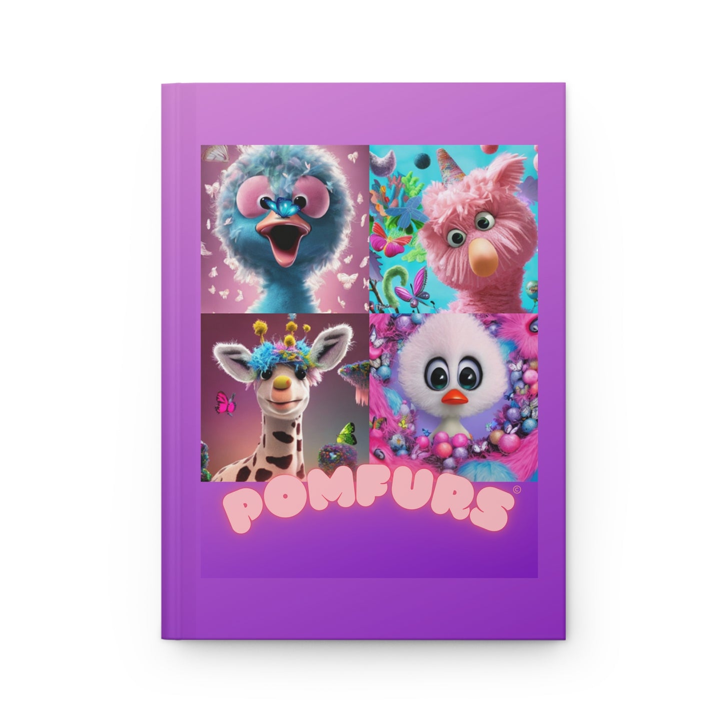 POMFURS© Fab Four Hardcover Journal Matte