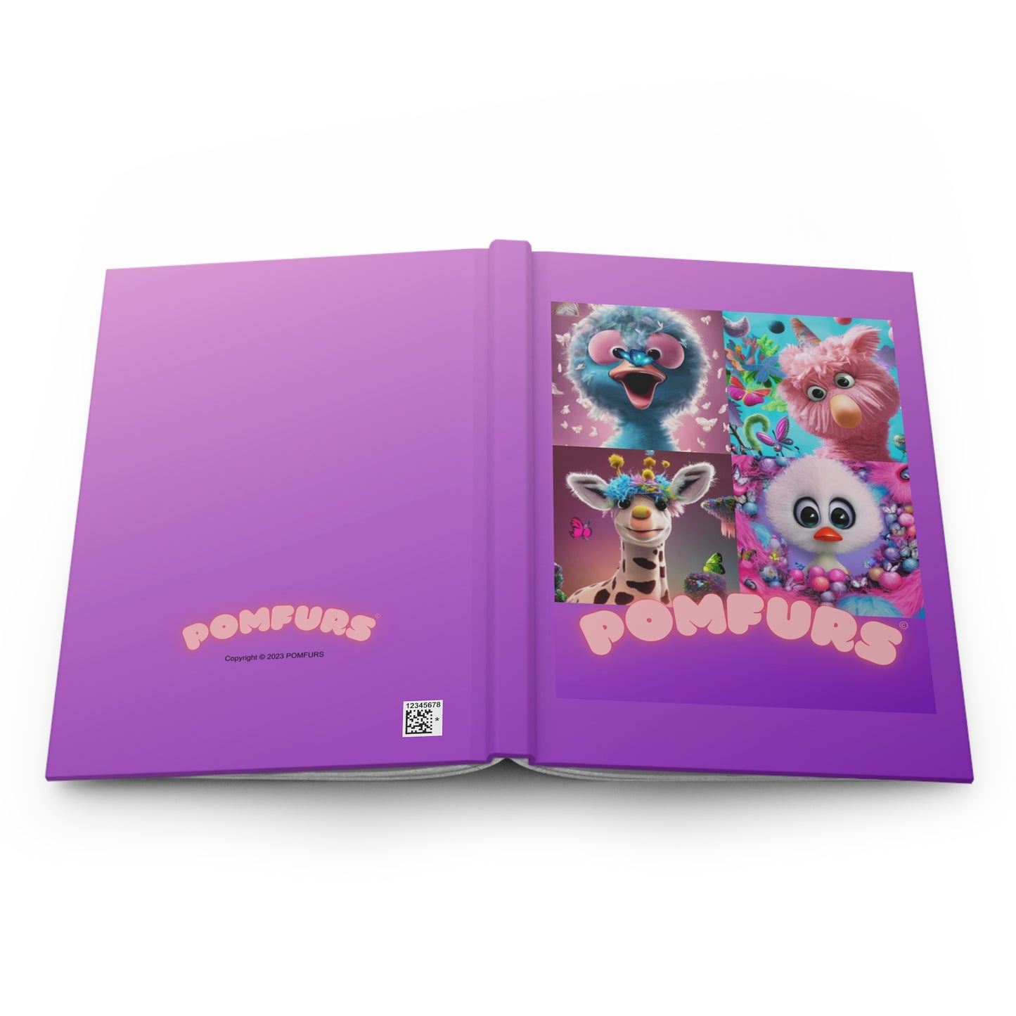 POMFURS© Fab Four Hardcover Journal Matte