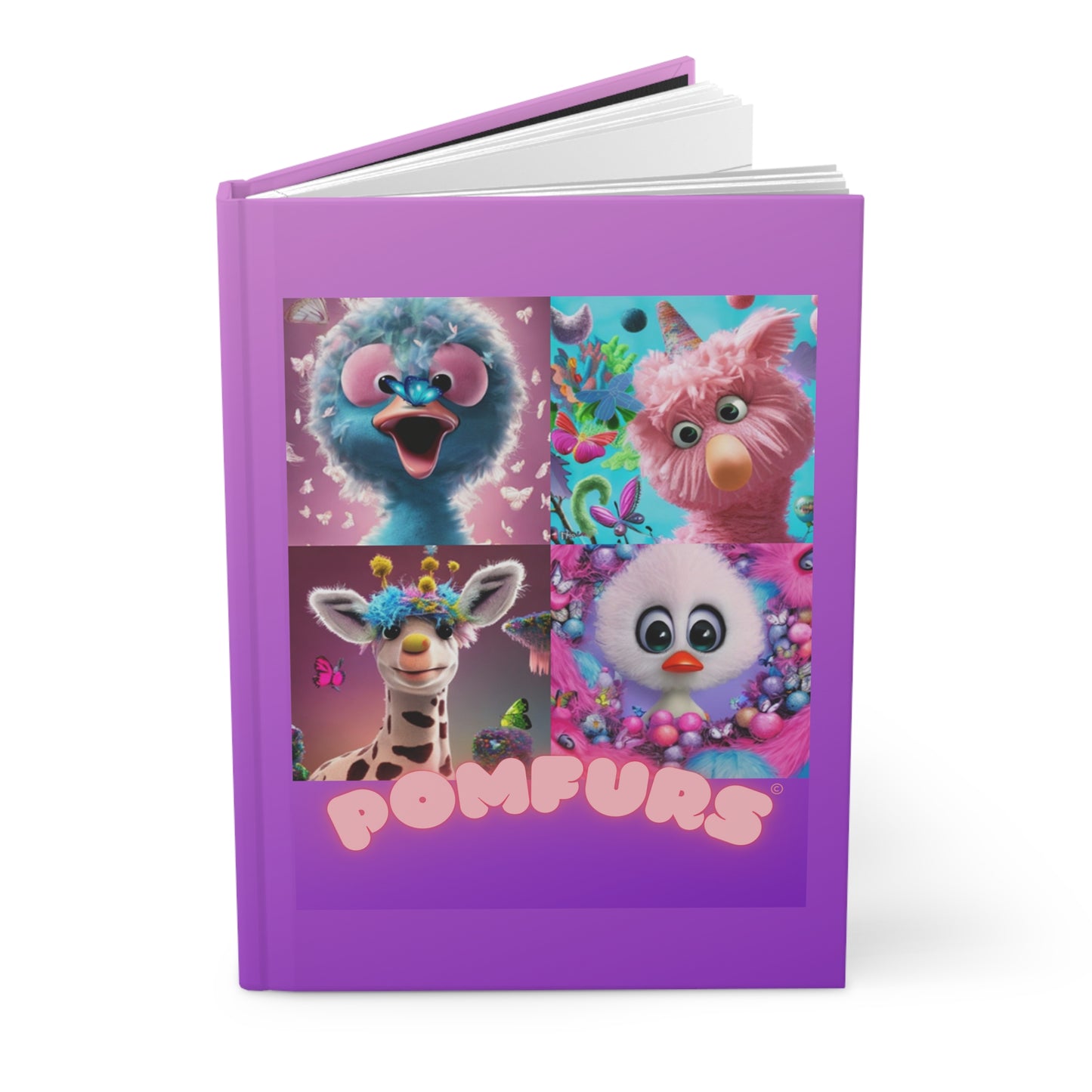 POMFURS© Fab Four Hardcover Journal Matte