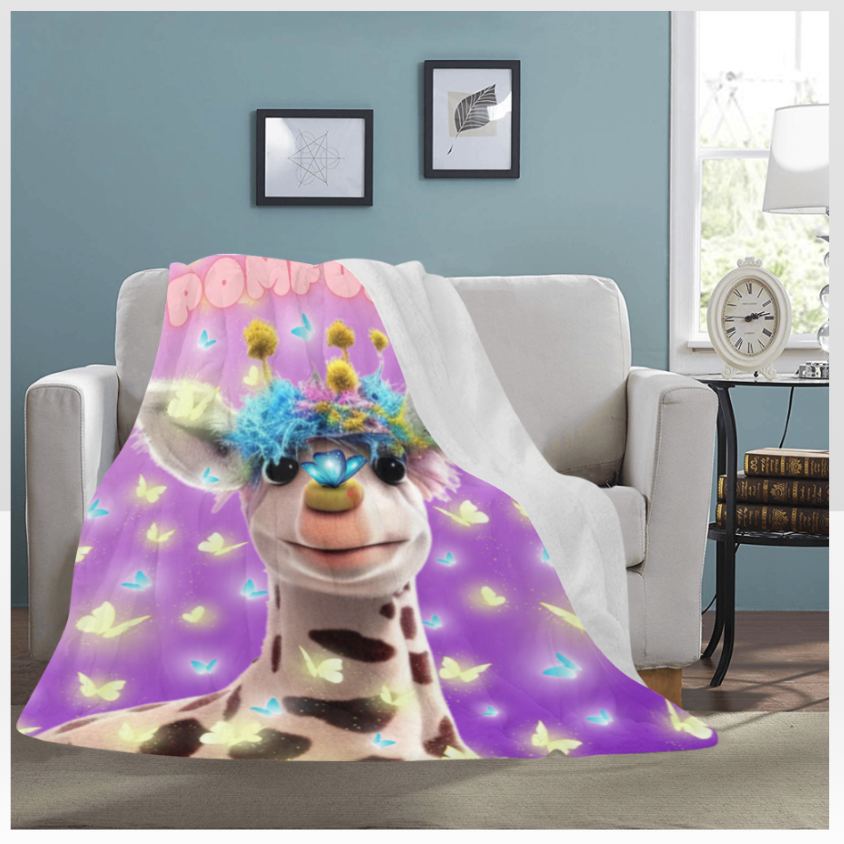 POMFURS© Bumby Microfleece Blanket (5 sizes)