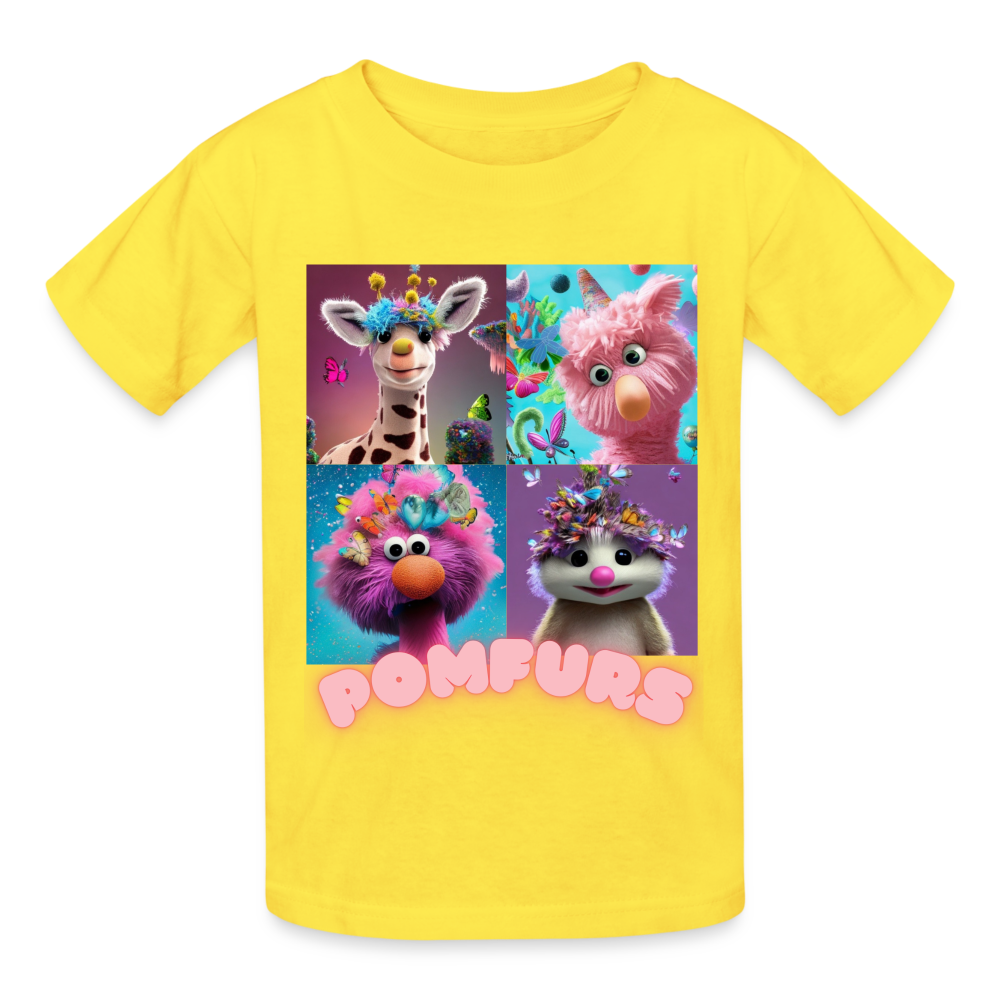 POMFURS© Youth Tagless T-Shirt - yellow