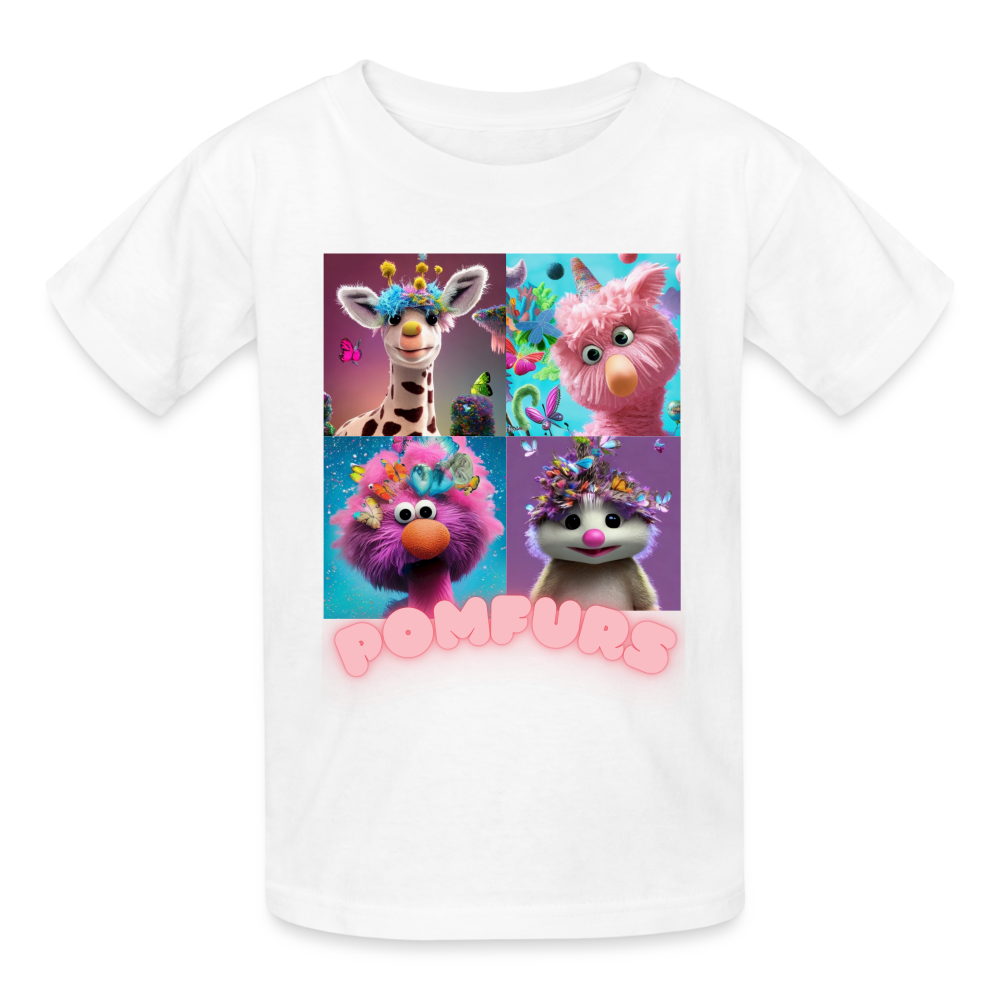 POMFURS© Ultra Cotton Youth T-Shirt - white