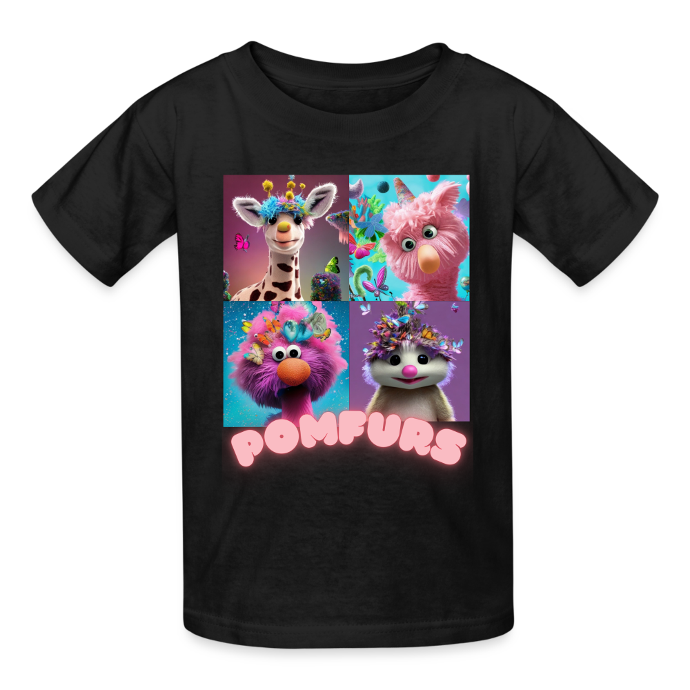 POMFURS© Ultra Cotton Youth T-Shirt - black