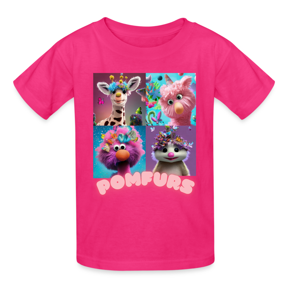 POMFURS© Ultra Cotton Youth T-Shirt - fuchsia