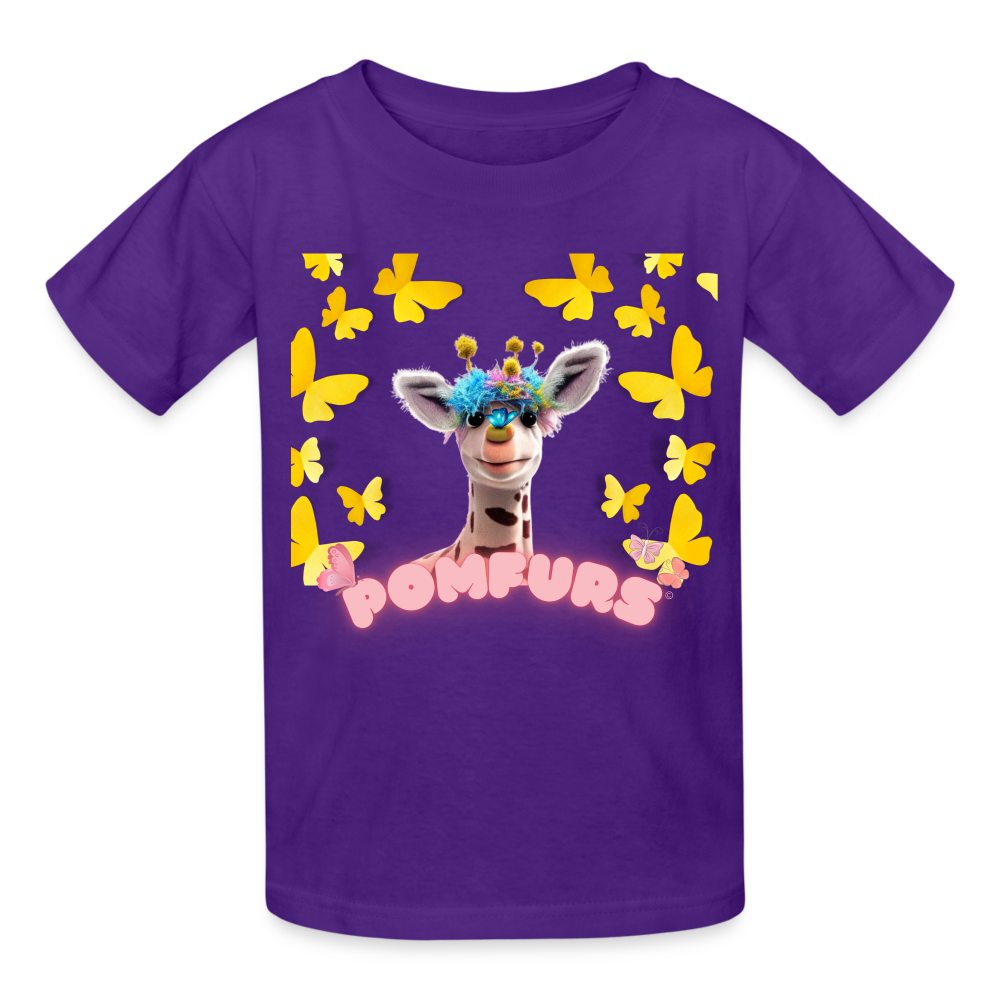 POMFURS Bumby Ultra Cotton Youth T-Shirt - purple