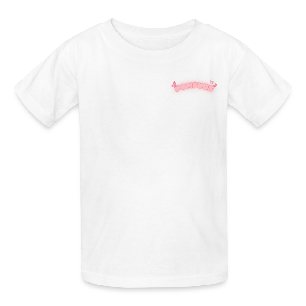 POMFURS© Ultra Cotton Sustainable Youth T-Shirt - white