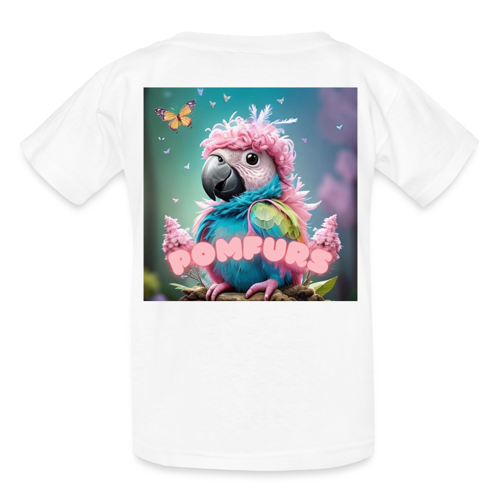 POMFURS© Ultra Cotton Sustainable Youth T-Shirt - white