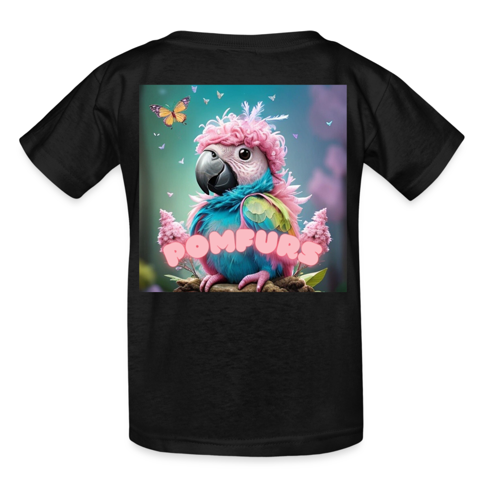 POMFURS© Ultra Cotton Sustainable Youth T-Shirt - black
