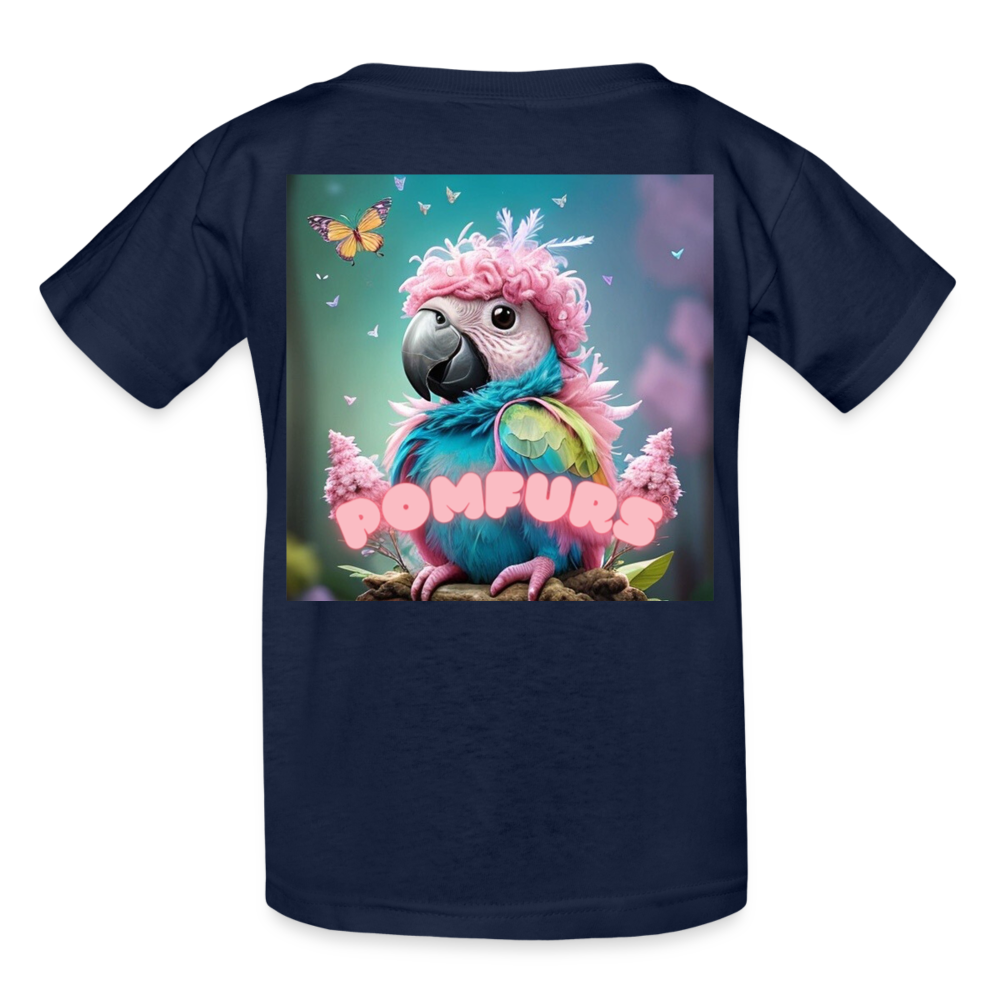 POMFURS© Ultra Cotton Sustainable Youth T-Shirt - navy