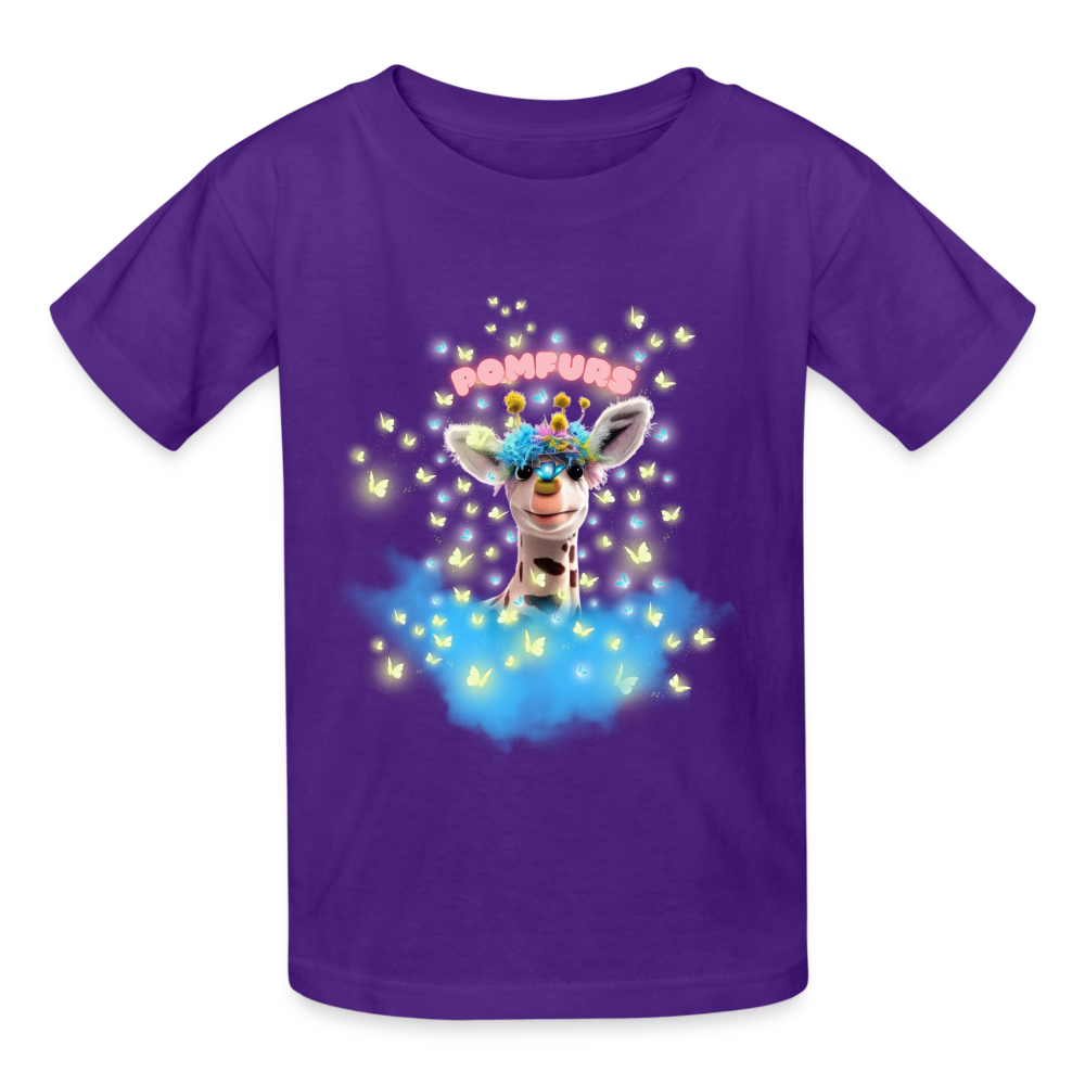 POMFURS© Bumby Ultra Cotton Youth T-Shirt - purple
