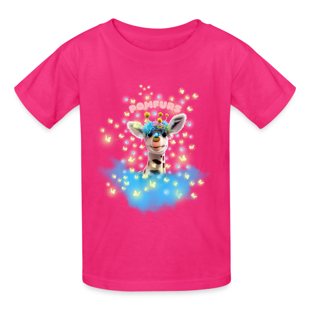 POMFURS© Bumby Ultra Cotton Youth T-Shirt - fuchsia