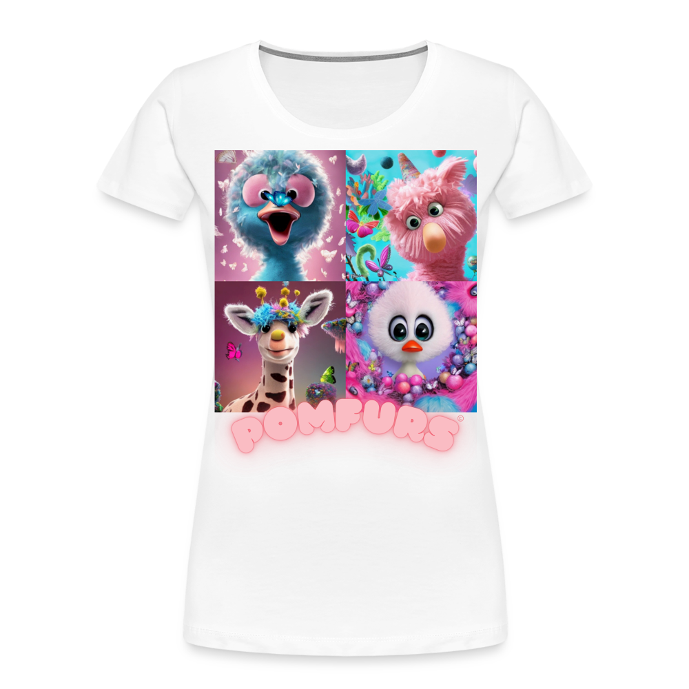 POMFURS© Women’s Premium Organic T-Shirt - white