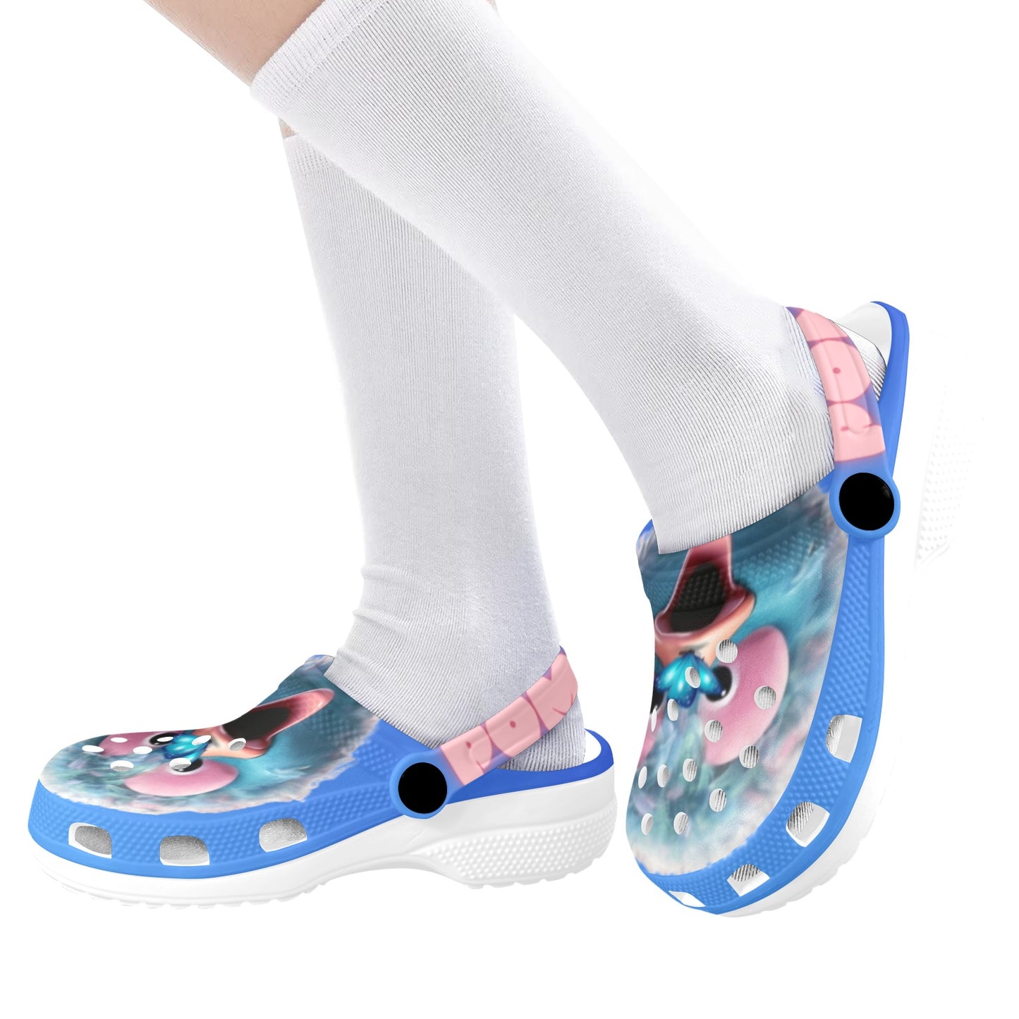POMFURS© Coby Kids Blue Clogs