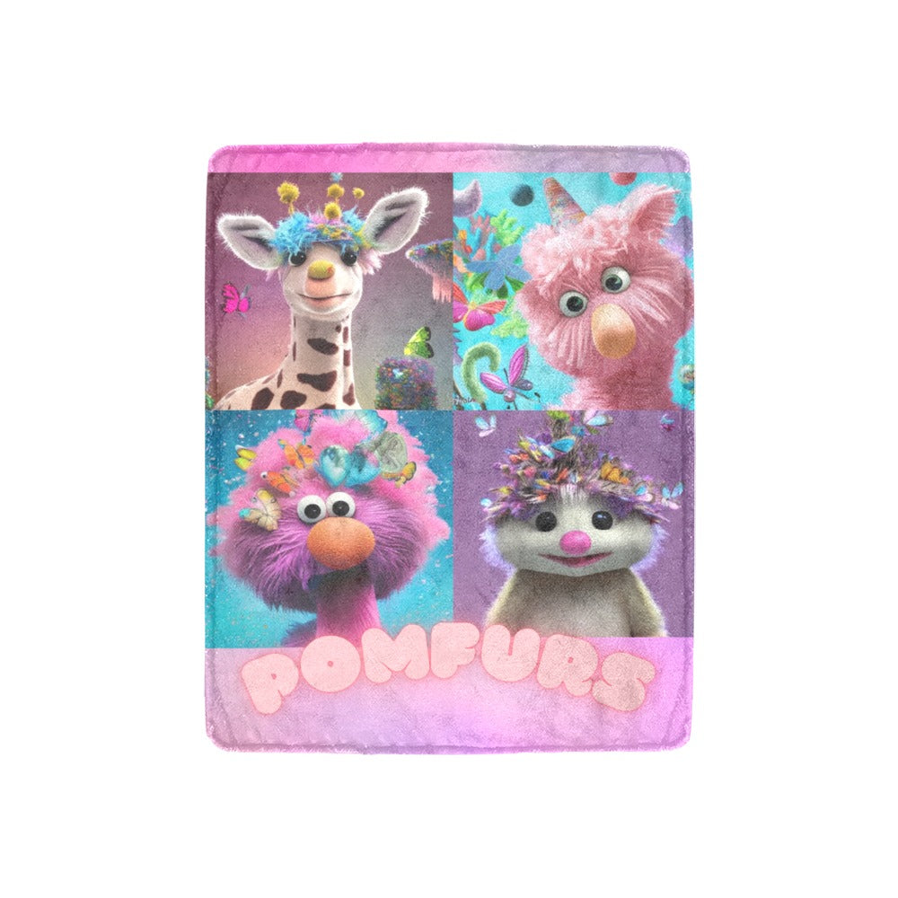 POMFURS© Ultra-Soft Micro Fleece Blanket 30"x40"