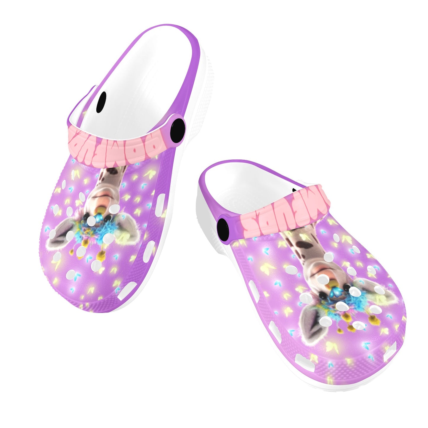 POMFURS© Bumby Kids Purple Clogs