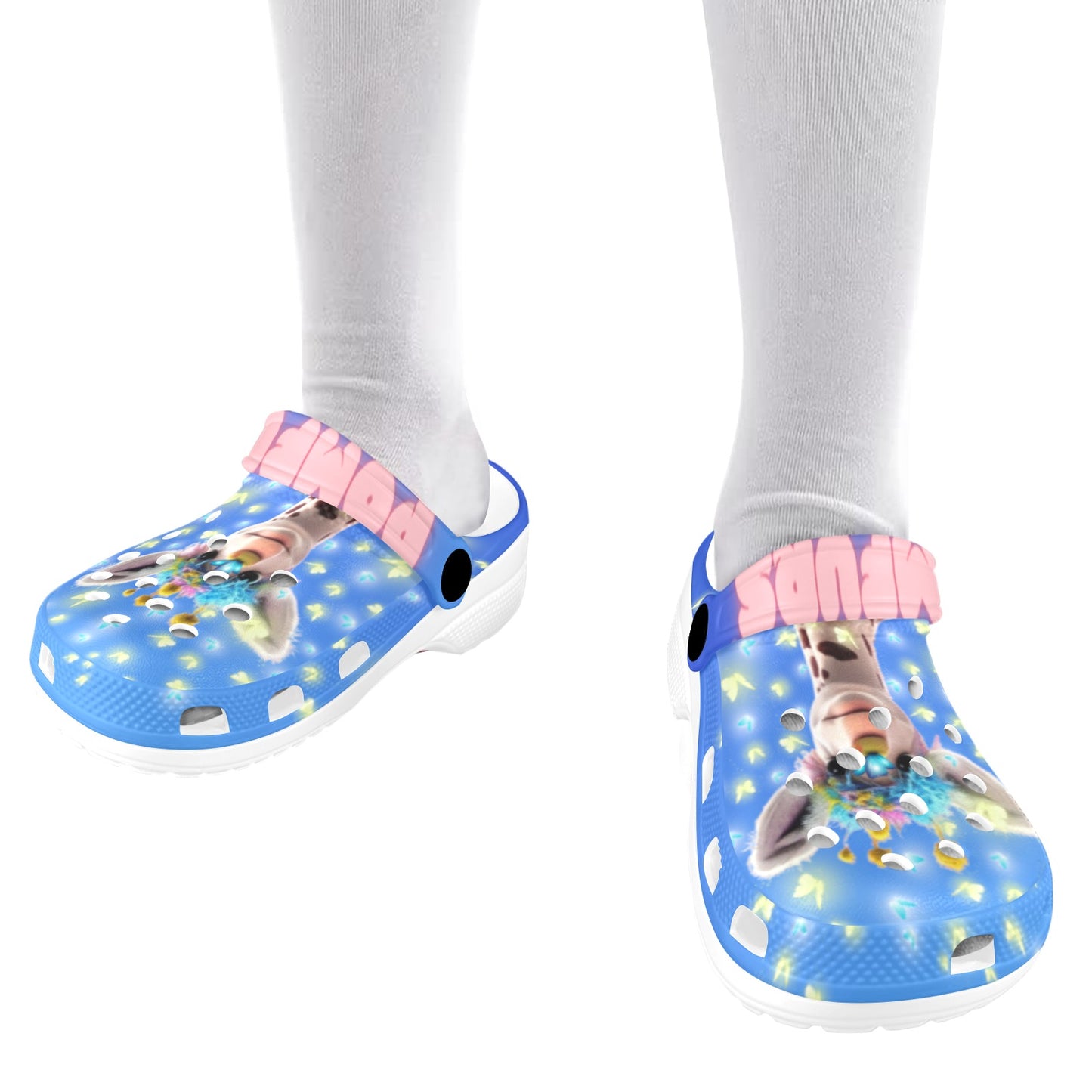 POMFURS© Bumby Kids Blue Clogs