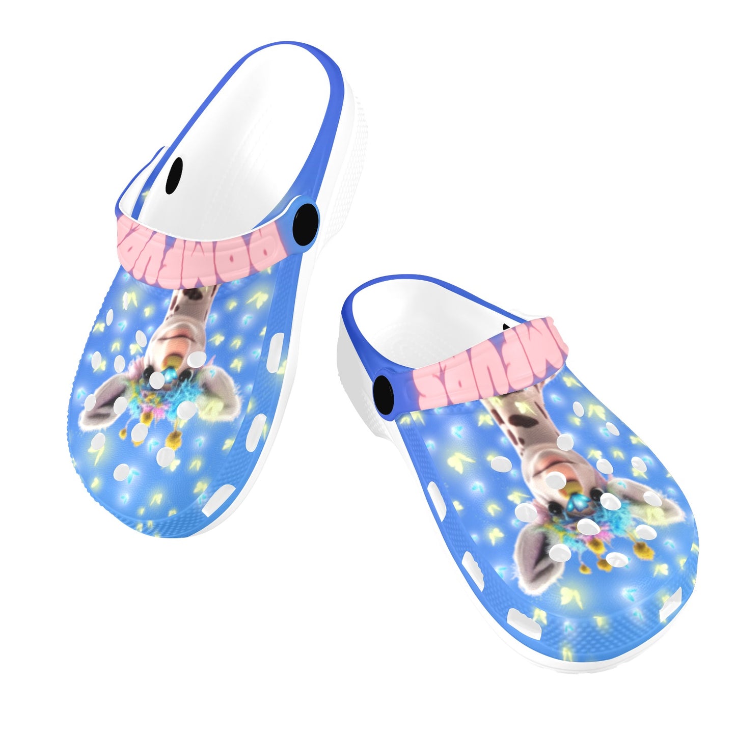 POMFURS© Bumby Kids Blue Clogs