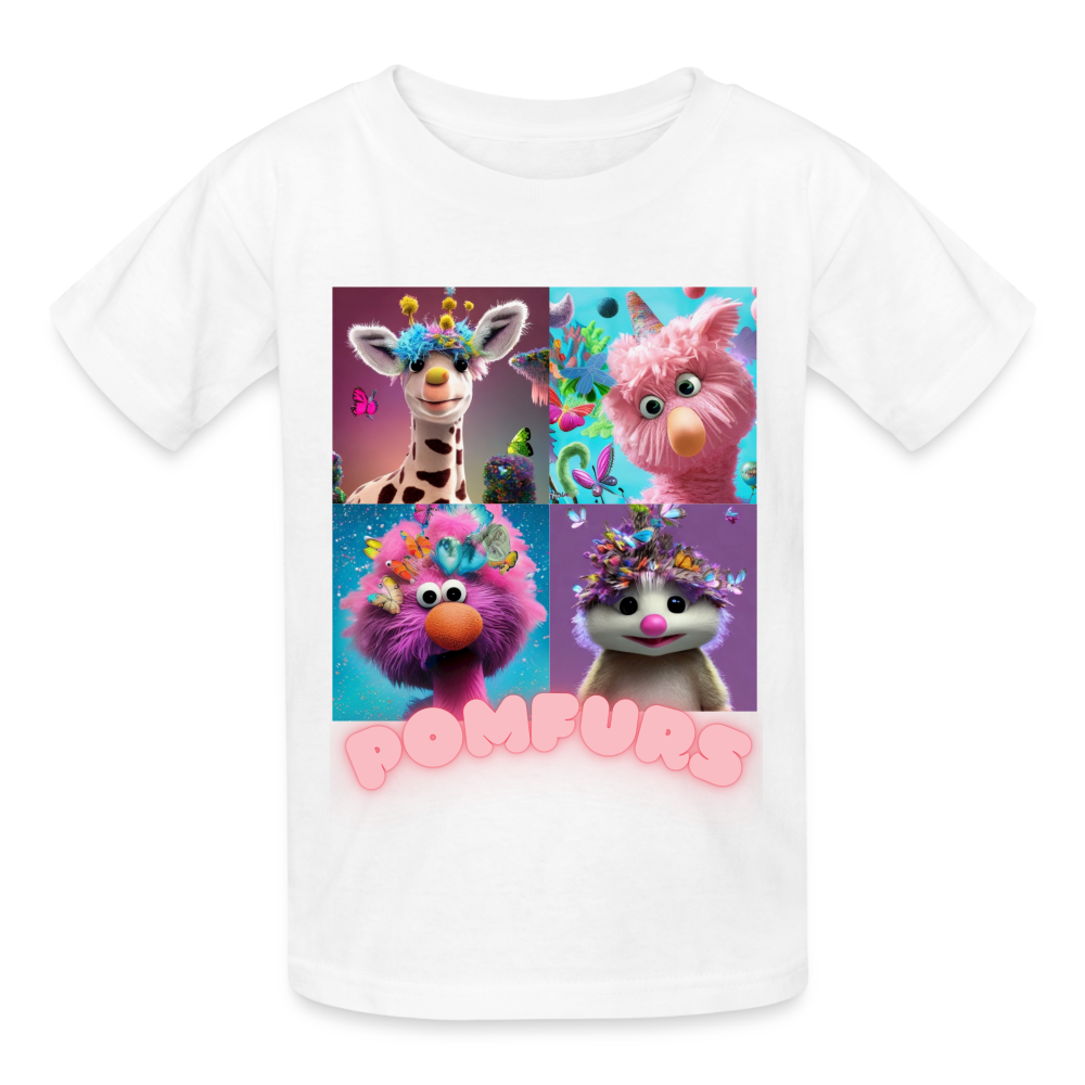 POMFURS© Youth Tagless T-Shirt - white