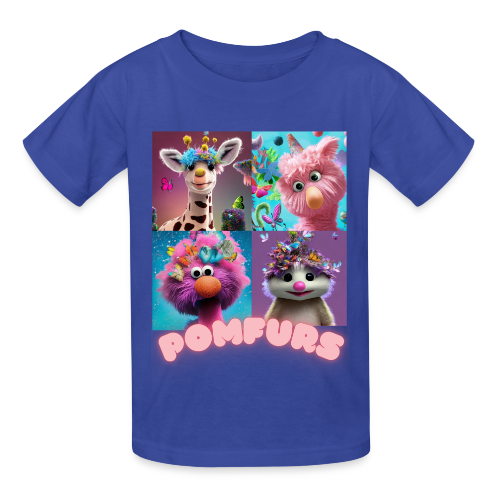 POMFURS© Youth Tagless T-Shirt - royal blue