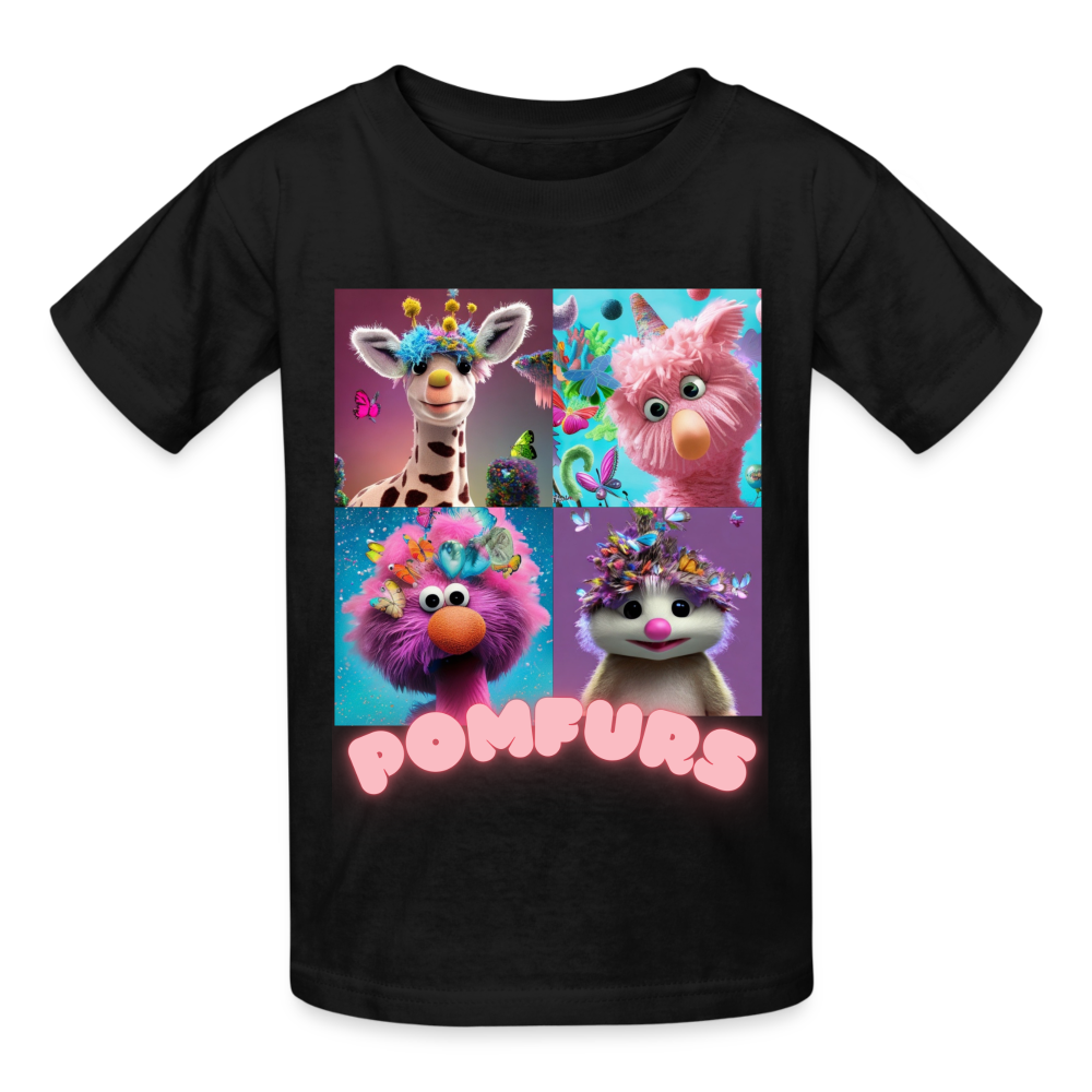 POMFURS© Youth Tagless T-Shirt - black