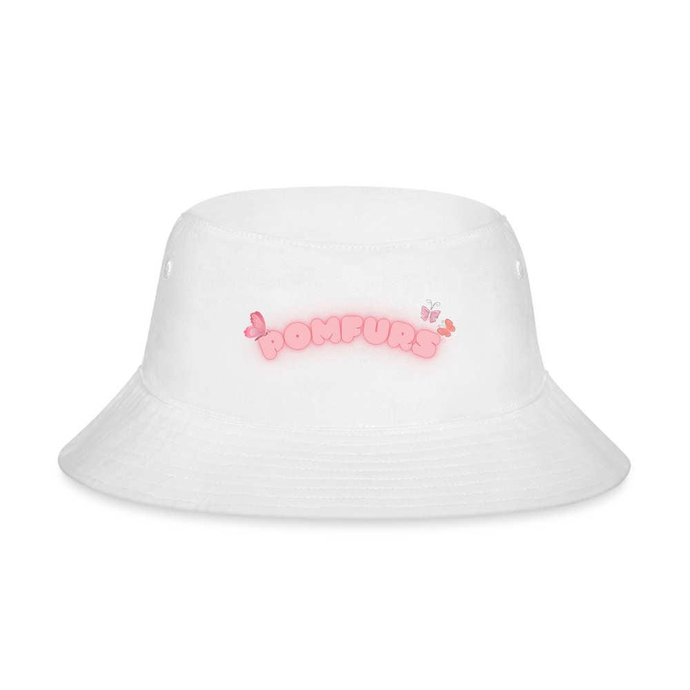 POMFURS© Bucket Hat - white