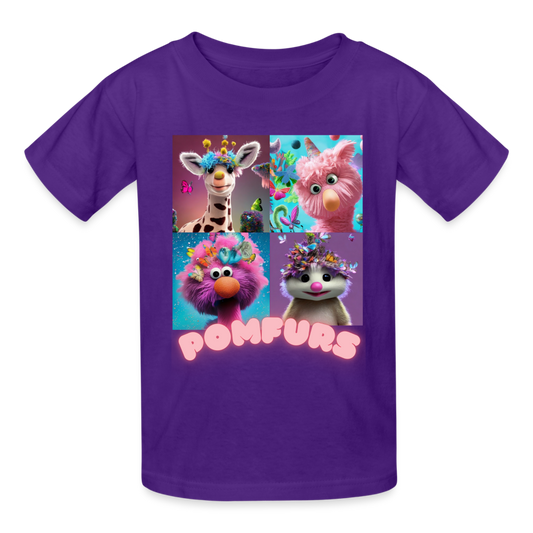 POMFURS© Ultra Cotton Youth T-Shirt - purple