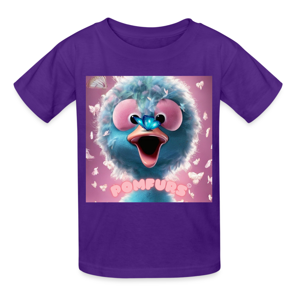 POMFURS© Enchanted Butterfly Ultra Cotton Youth T-Shirt - purple