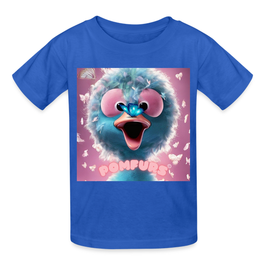 POMFURS© Enchanted Butterfly Ultra Cotton Youth T-Shirt - royal blue