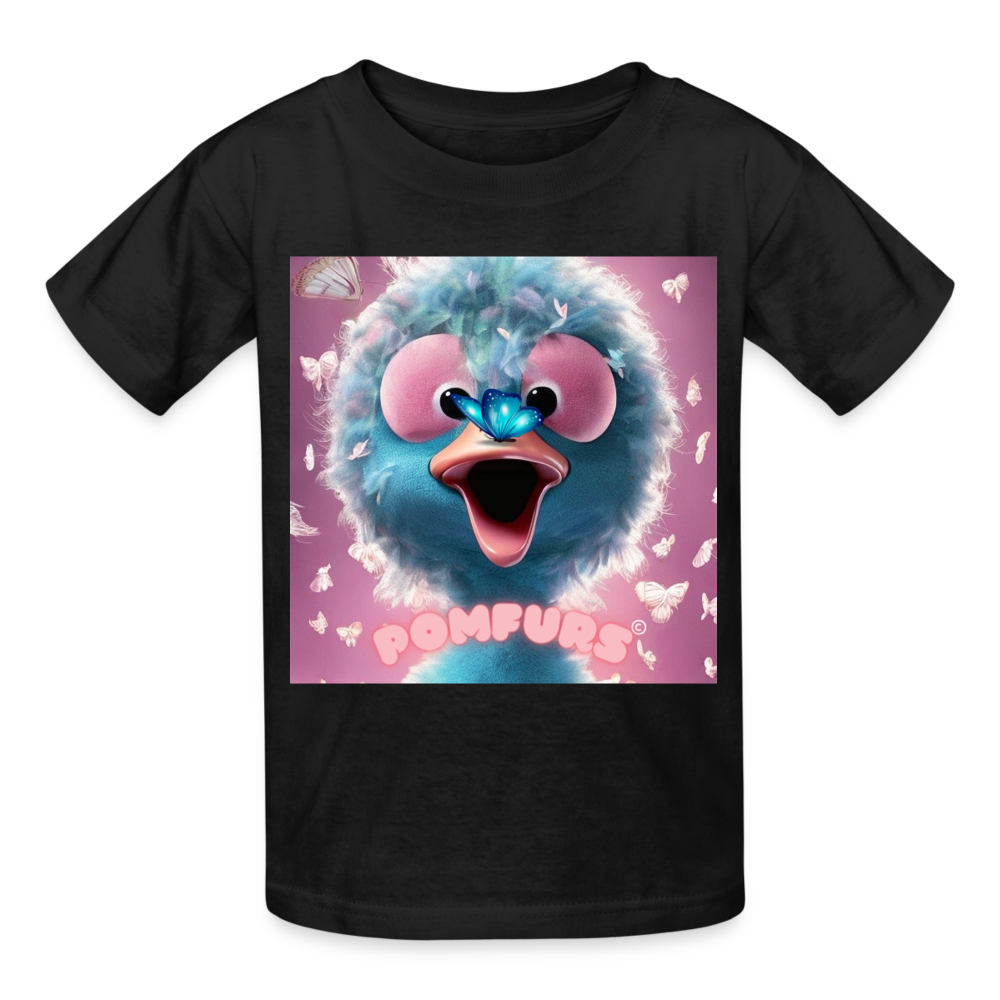 POMFURS© Enchanted Butterfly Ultra Cotton Youth T-Shirt - black