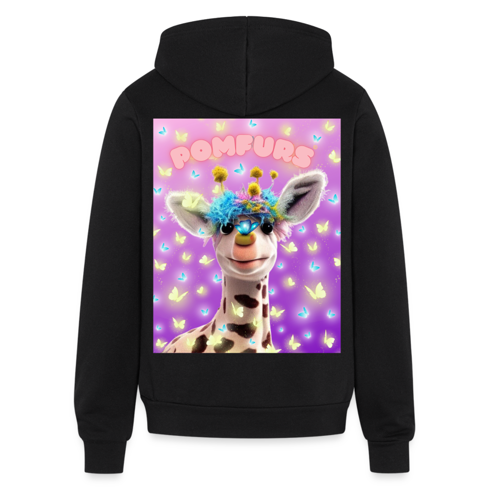 POMFURS© Bumby Adult Unisex Full Zip Hoodie - black