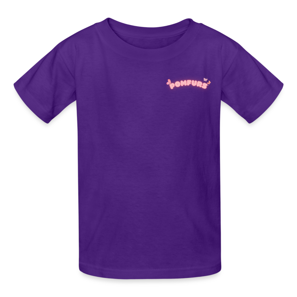 POMFURS© Ultra Cotton Sustainable Youth T-Shirt - purple