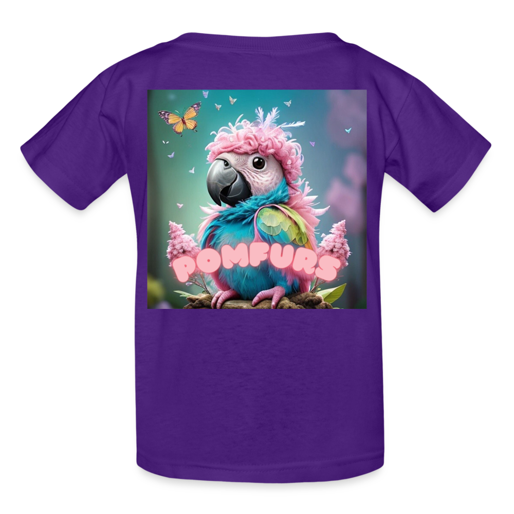 POMFURS© Ultra Cotton Sustainable Youth T-Shirt - purple
