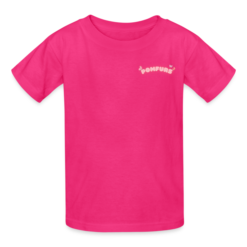 POMFURS© Ultra Cotton Sustainable Youth T-Shirt - fuchsia