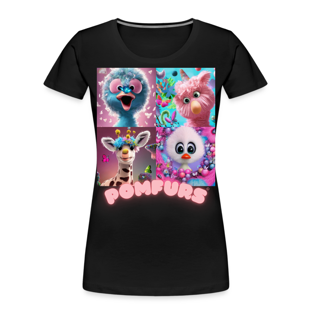 POMFURS© Women’s Premium Organic T-Shirt - black