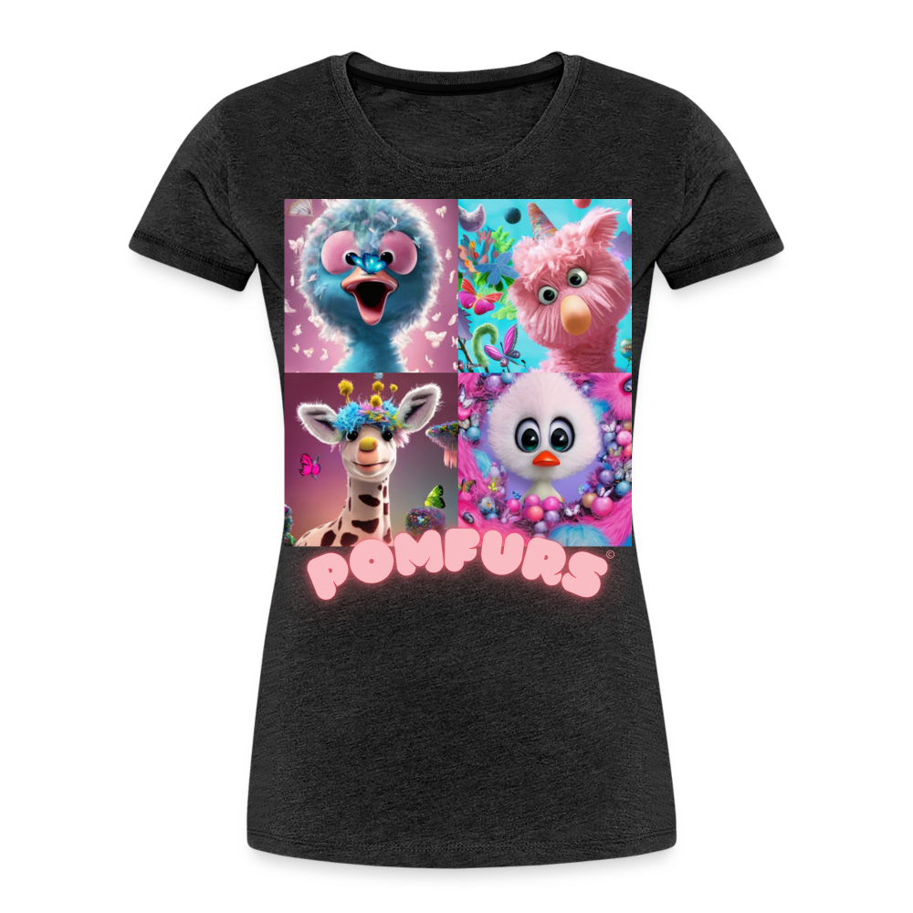 POMFURS© Women’s Premium Organic T-Shirt - charcoal grey