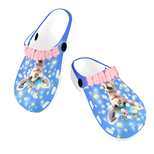 POMFURS© Bumby Kids Blue Clogs