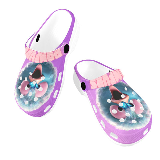 POMFURS© Coby Kids Purple Clogs
