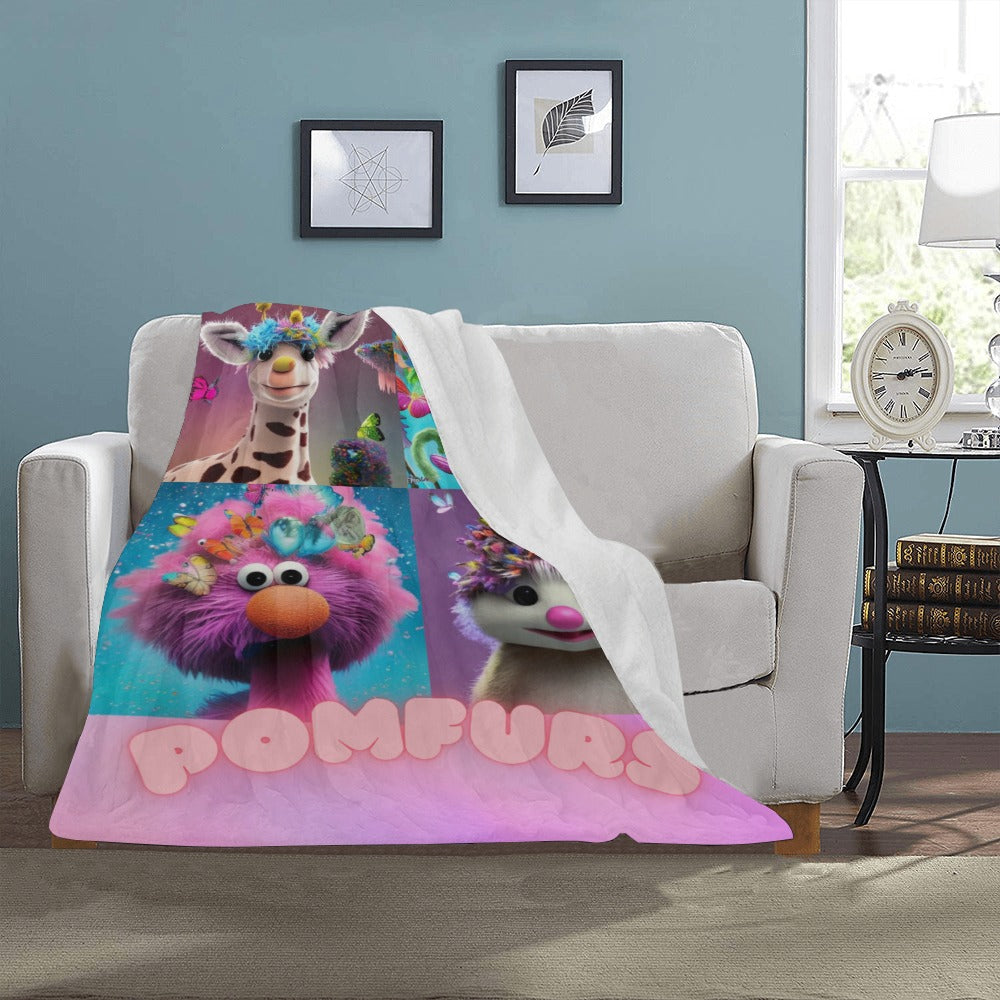 POMFURS© Ultra-Soft Micro Fleece Blanket 30"x40"